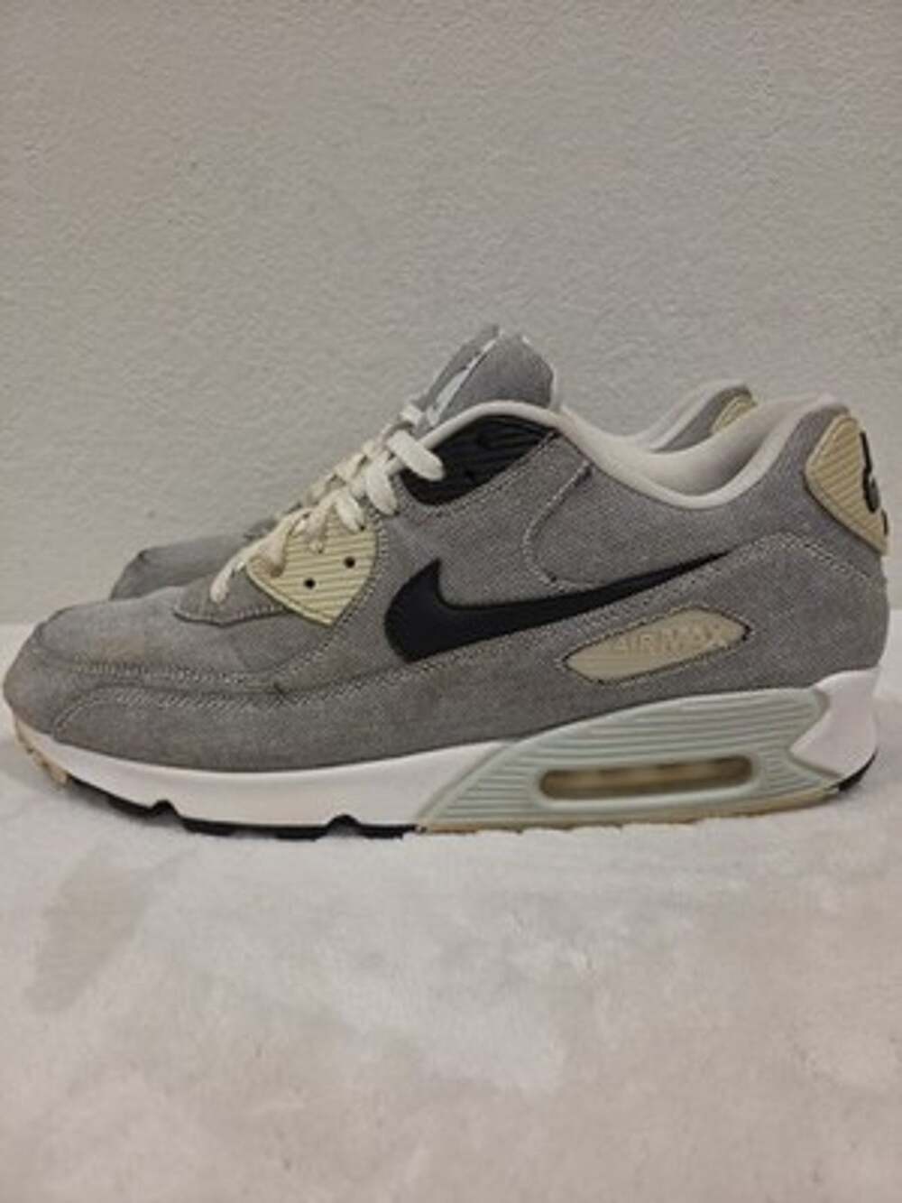 Nike Air Max 90 Premium Men's 13 Picnic Pack Sneakers Sail Black White Texture